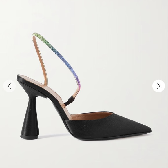 NWT D’Accori Saturn Satin Slingback Pumps - Picture 4 of 11